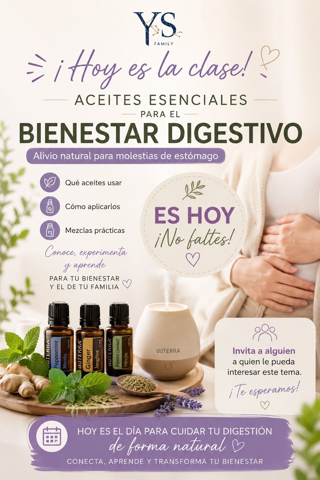 🌿 Bienestar Digestivo con Aceites Esenciales
